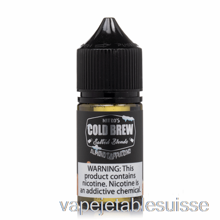 Vape Suisse Cappuccino Aux Amandes - Sels D'infusion Froide Nitros - 30ml 25mg